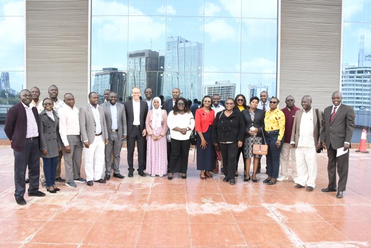 Prof. Stephan Wagner with Faculty Members, University of Nairobi , Faculty of Business.  