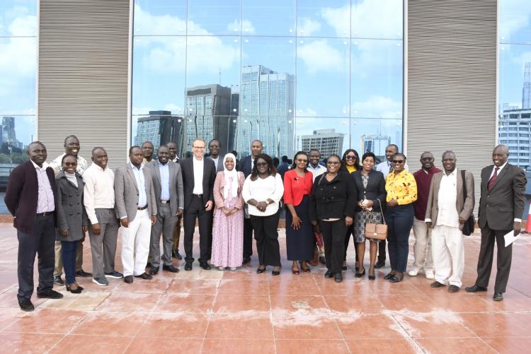 Prof. Stephan Wagner with Faculty Members, University of Nairobi , Faculty of Business.