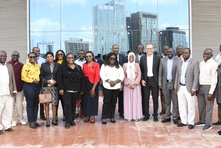 Prof. Stephan Wagner with Faculty Members, University of Nairobi , Faculty of Business.